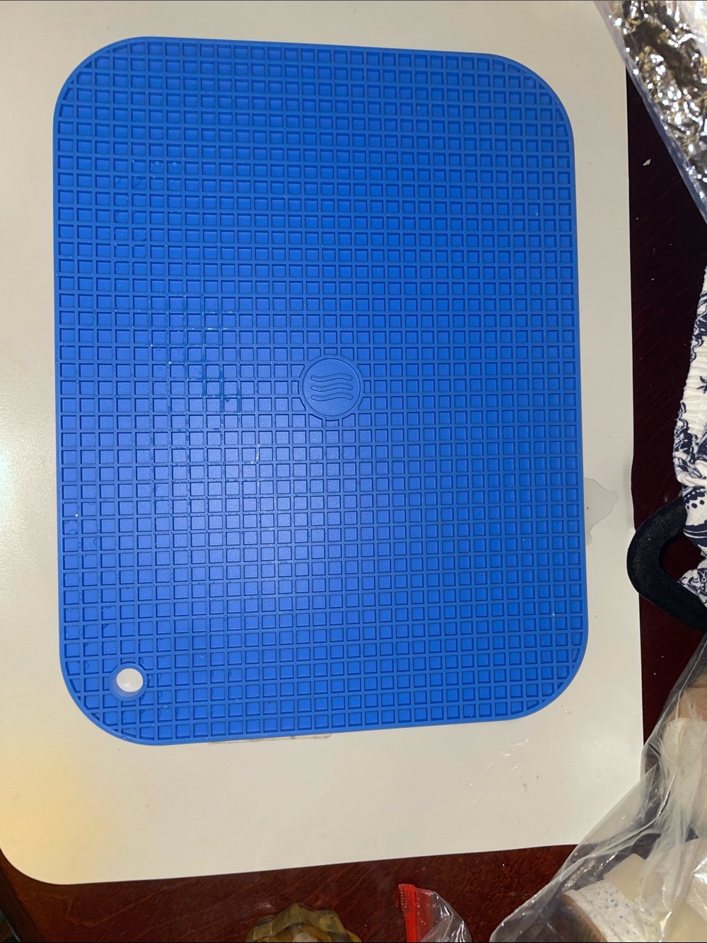 Blue Silicone HEAT COASTER MAT 12” X9.5”